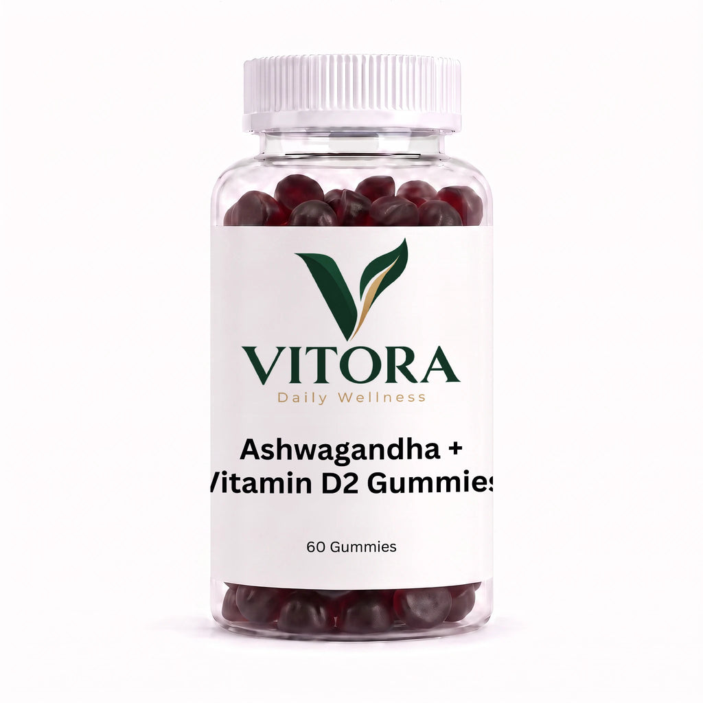 Ashwagandha + Vitamin D2 Gummies – 60 Gummies