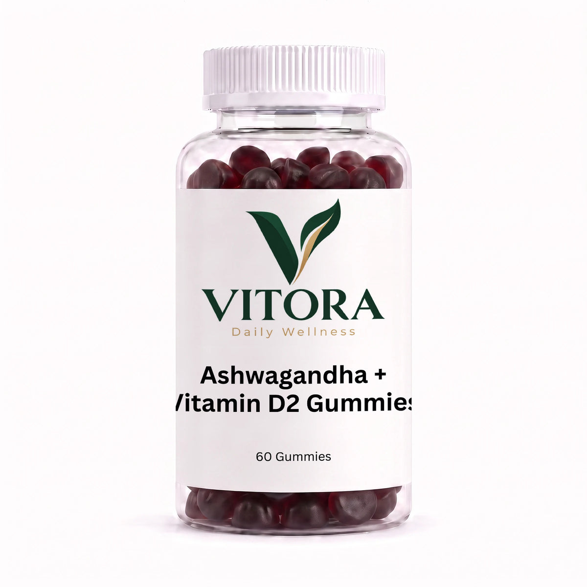 Ashwagandha + Vitamin D2 Gummies – 60 Gummies