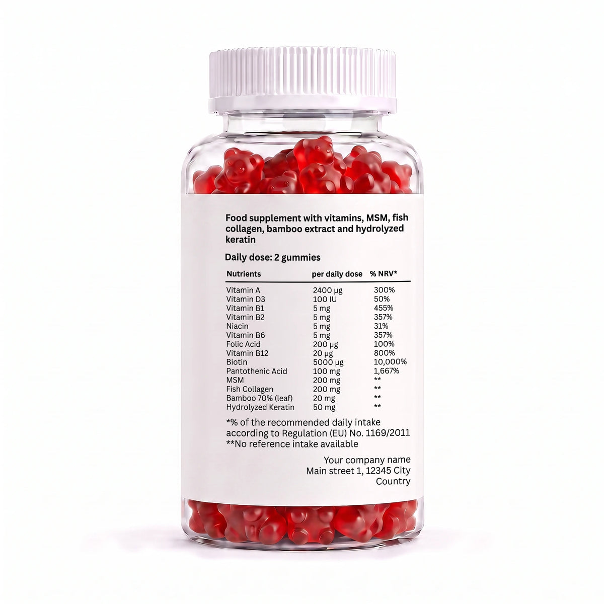 Hair, Skin & Nails Gummies – 60 Gummies
