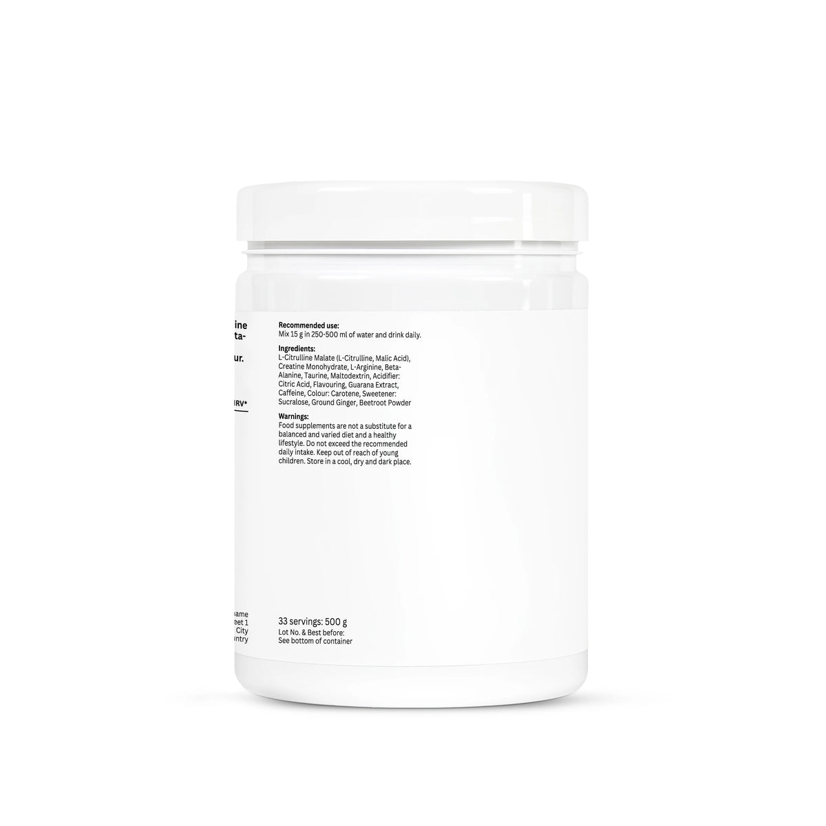 Pre-Workout Booster Tropical - 500g